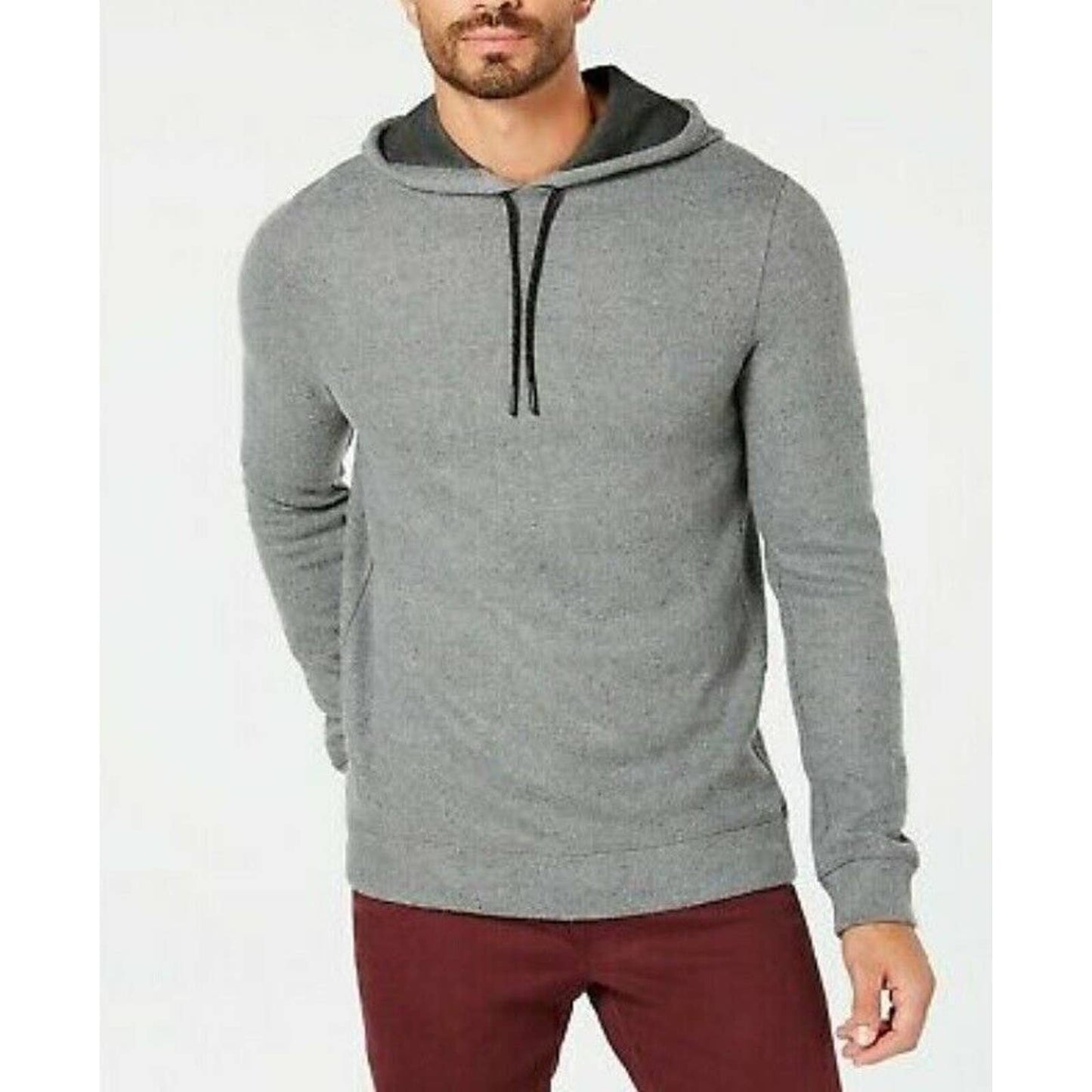 KENNETH COLE REACTION, Men's Dark Heather Gray Hooded Sweater