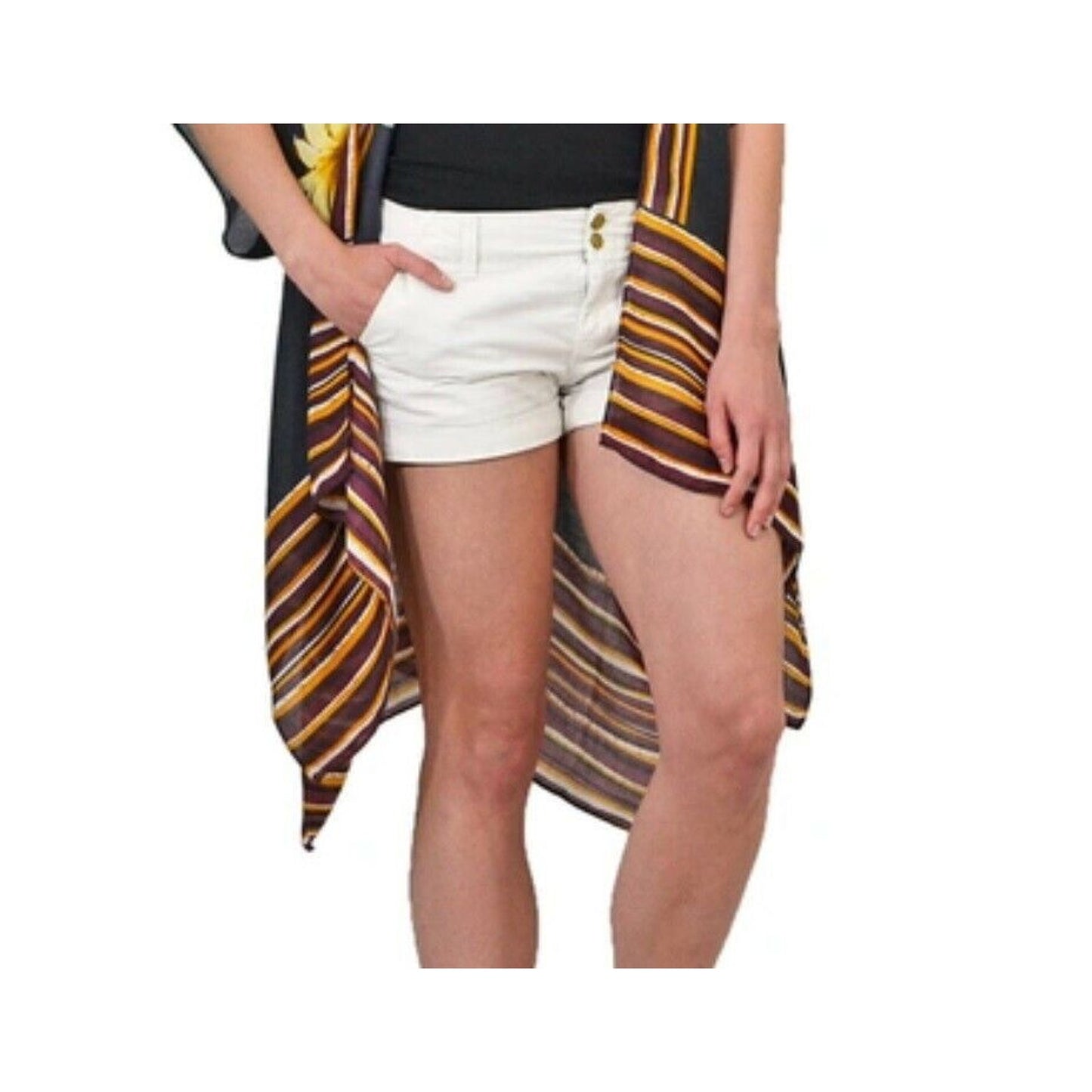 SAVE THE OCEAN WOMEN'S WOVEN KIMONO BLACK MULTI