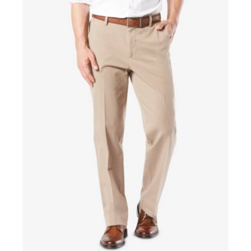Dockers Men's Classic Fit Workday Khaki Pants, New British Khaki Tan