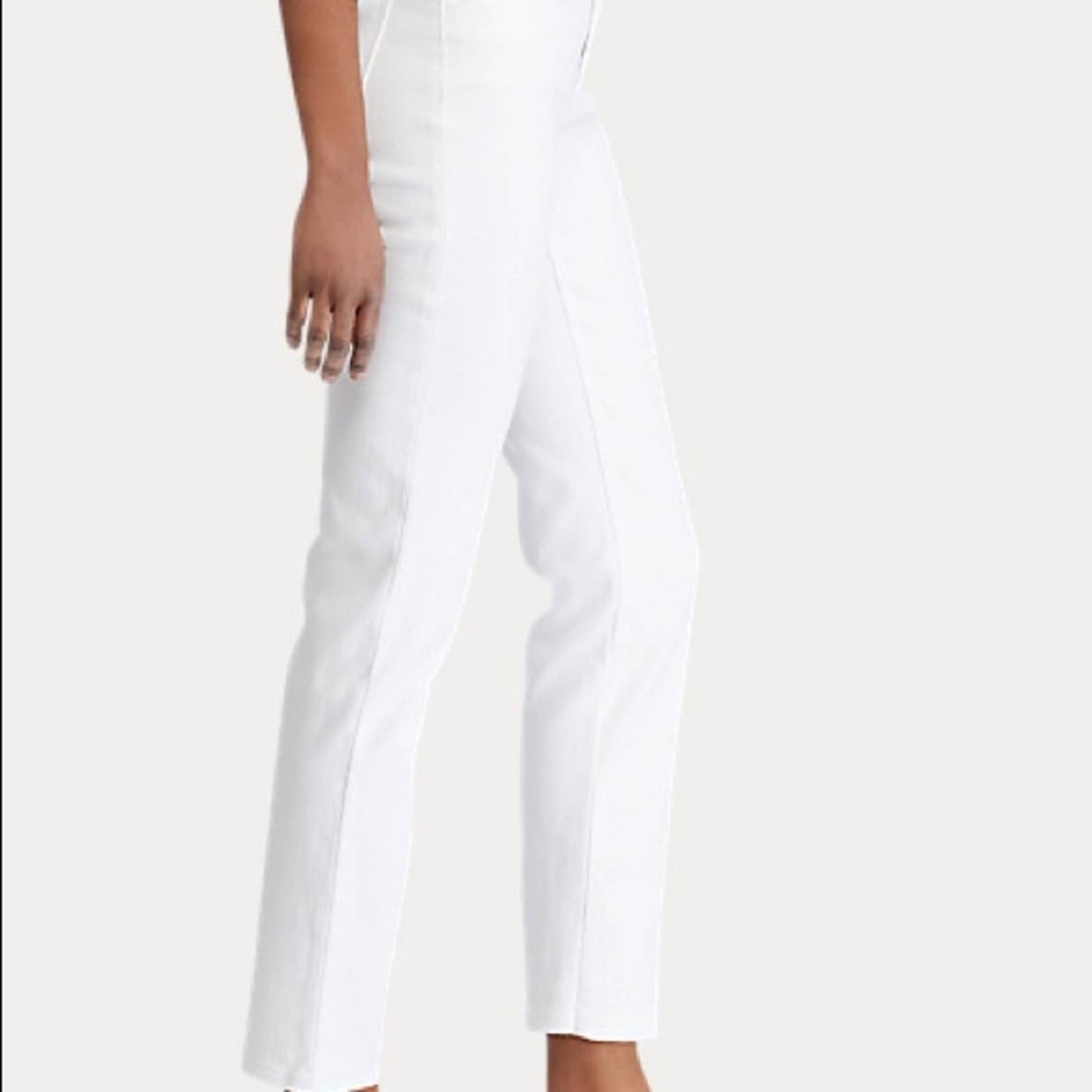 Ralph Lauren White Denim Jeans, Slim Fit, Straight Leg