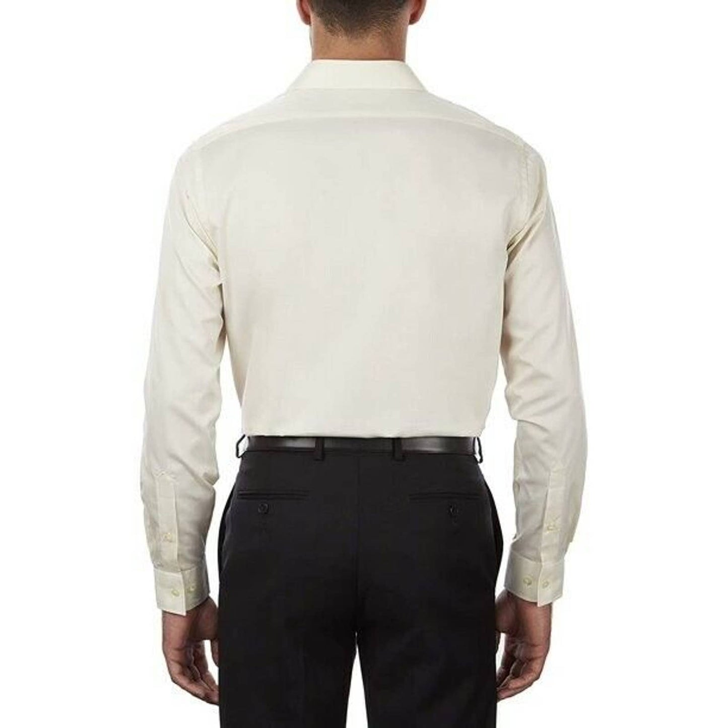 VAN HEUSEN MEN'S SATEEN CLASSIC DRESS SHIRT, 15 34/35 CANVAS NWT