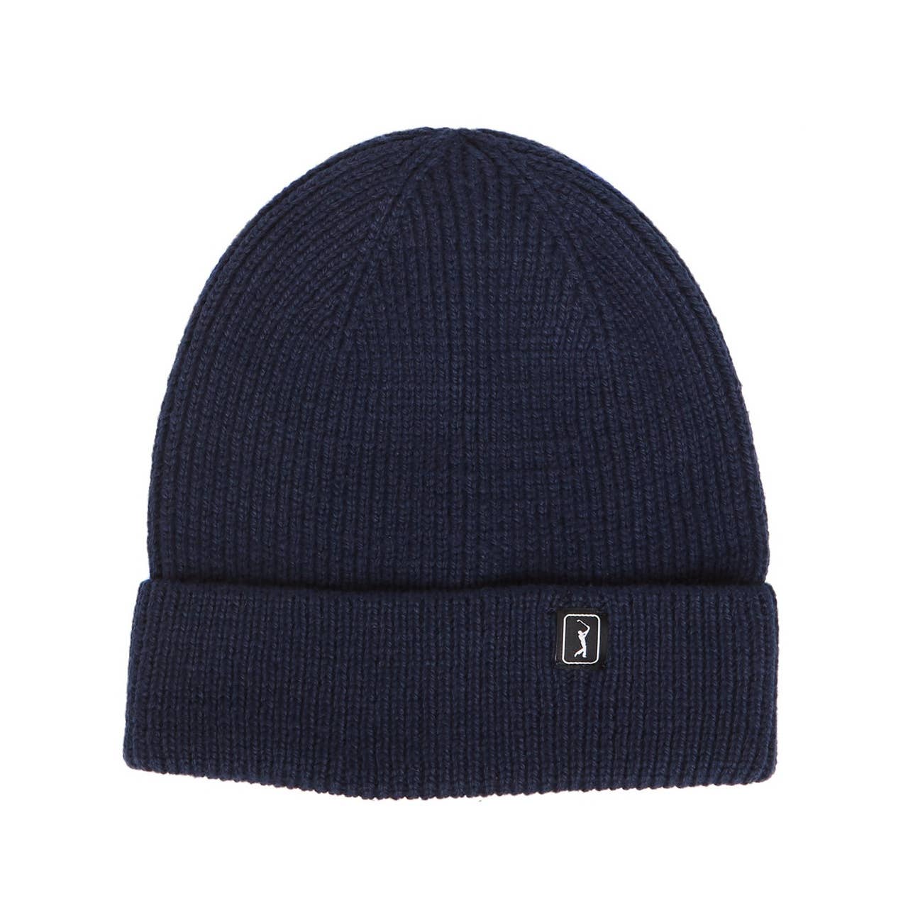 PGA TOUR Unisex Navy Blue Recycled Polyester Knit Beanie