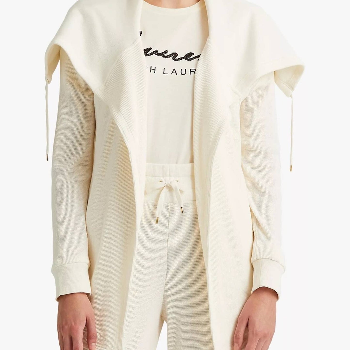 Lauren Ralph Lauren “Yarice” Pale Cream Knit Cardigan