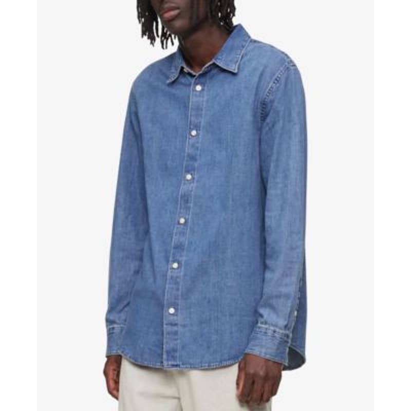 Calvin Klein Men's Vintage Indigo Denim Shirt