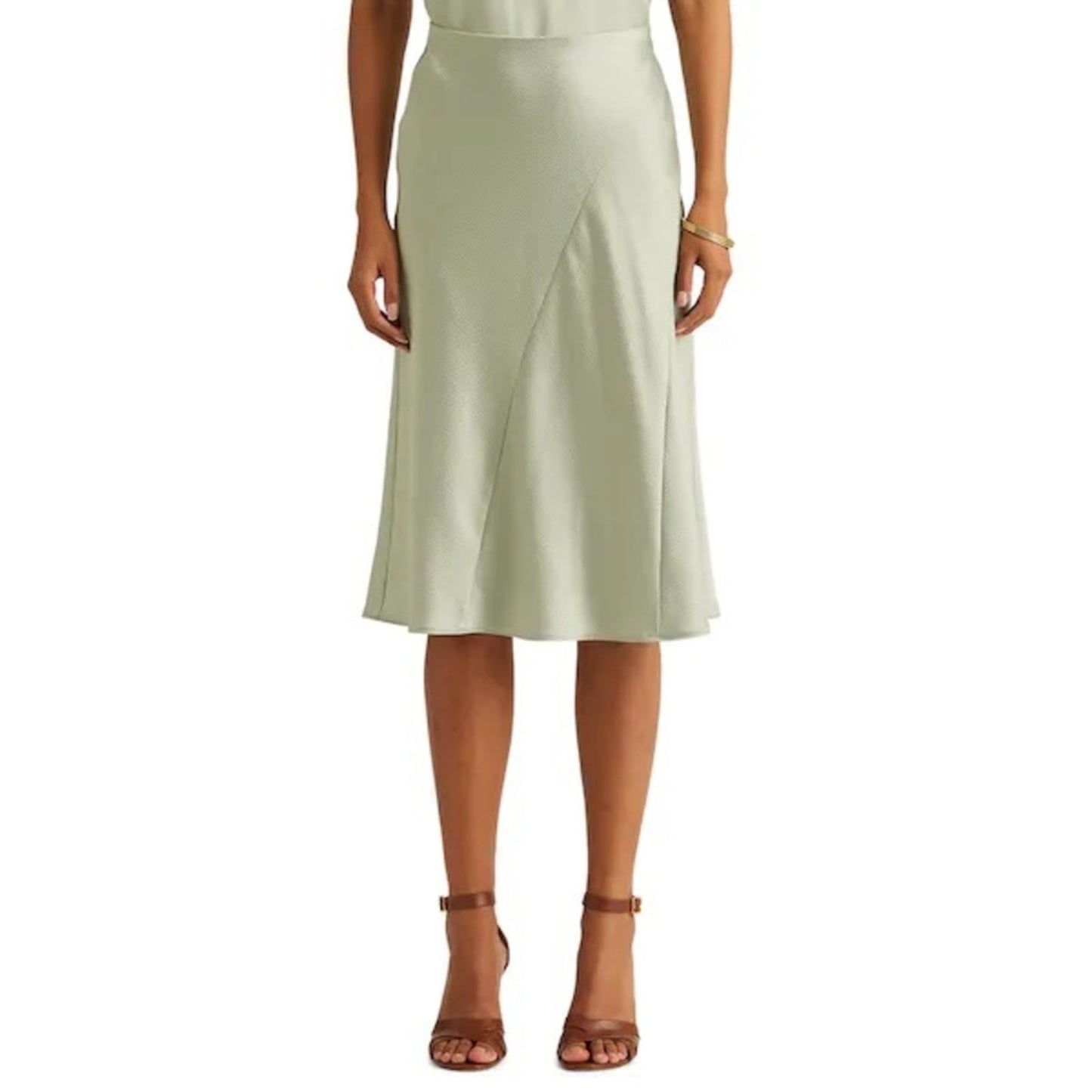 Lauren Ralph Lauren Ranch Sage Midi Skirt, NWT