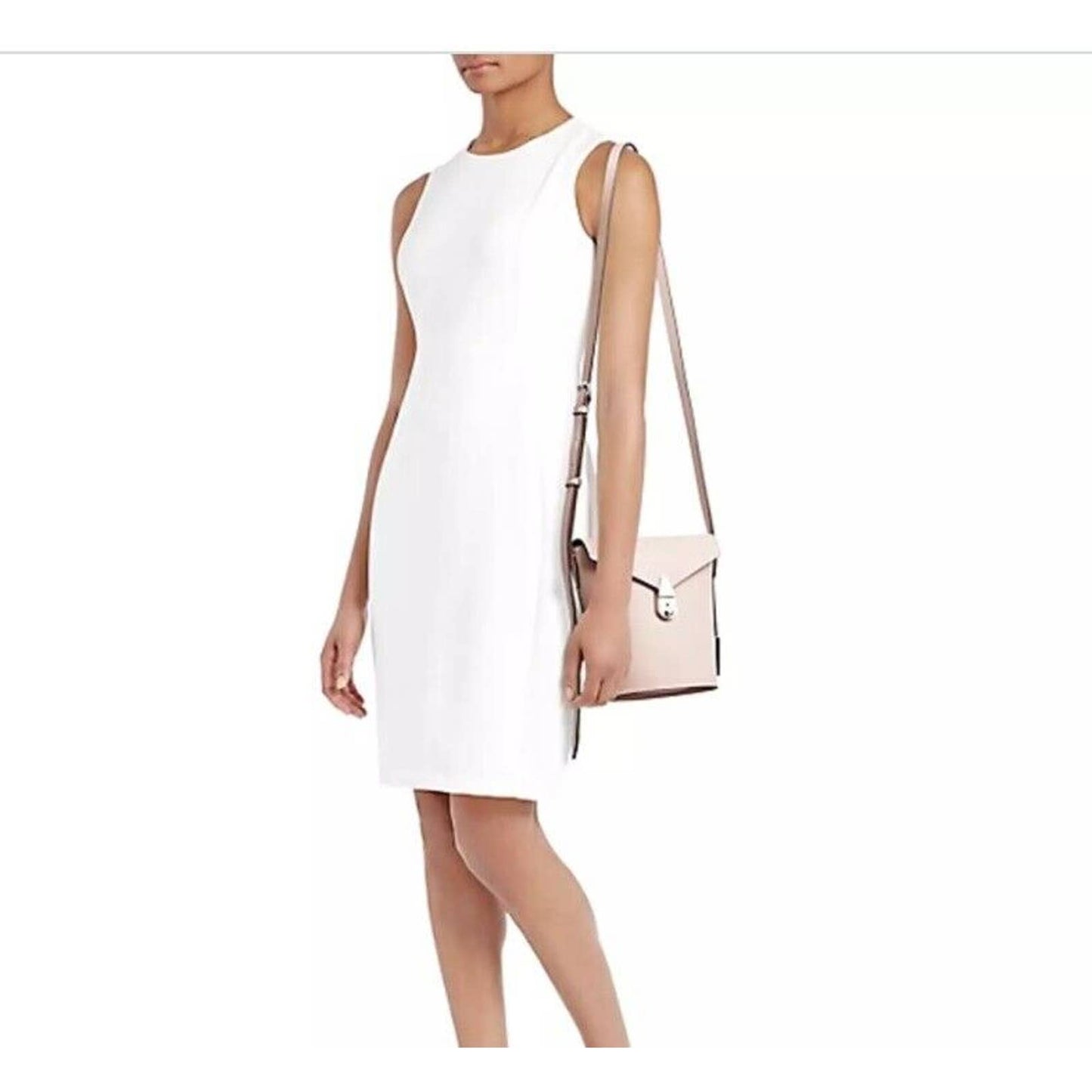 CALVIN KLEIN LOCK BUCKET CROSSBODY BLOSSOM LEATHER
