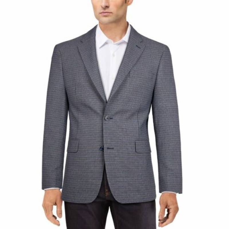 Tommy Hilfiger Men's Black & White "Trevor" Blazer, Sport Coat