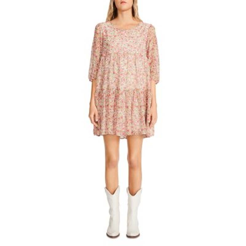 BB Dakota Ladies Multi-Color Floral Print "Baby Love" Mini Dress