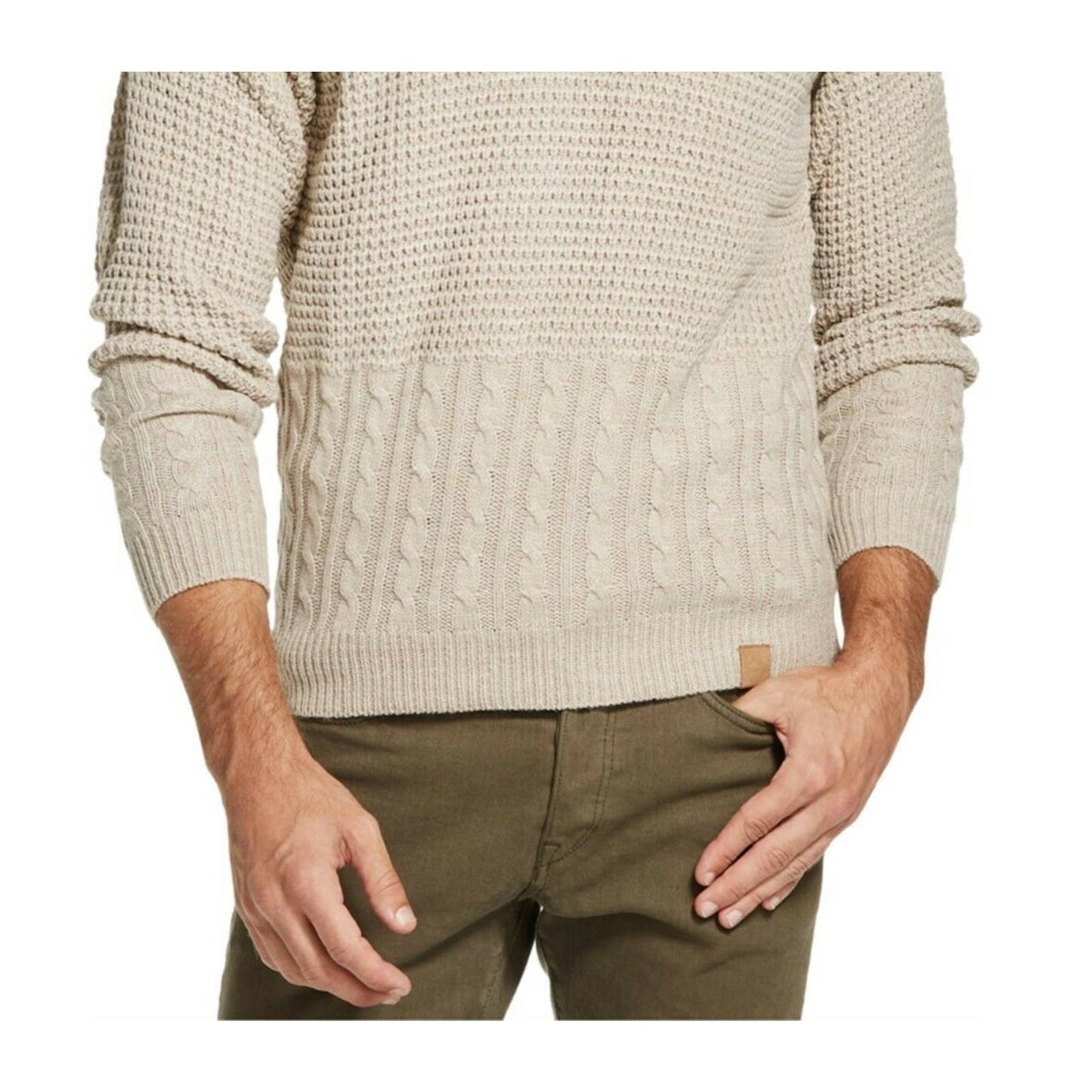 WEATHERPROOF VINTAGE MEN'S SWEATER PARCHMENT