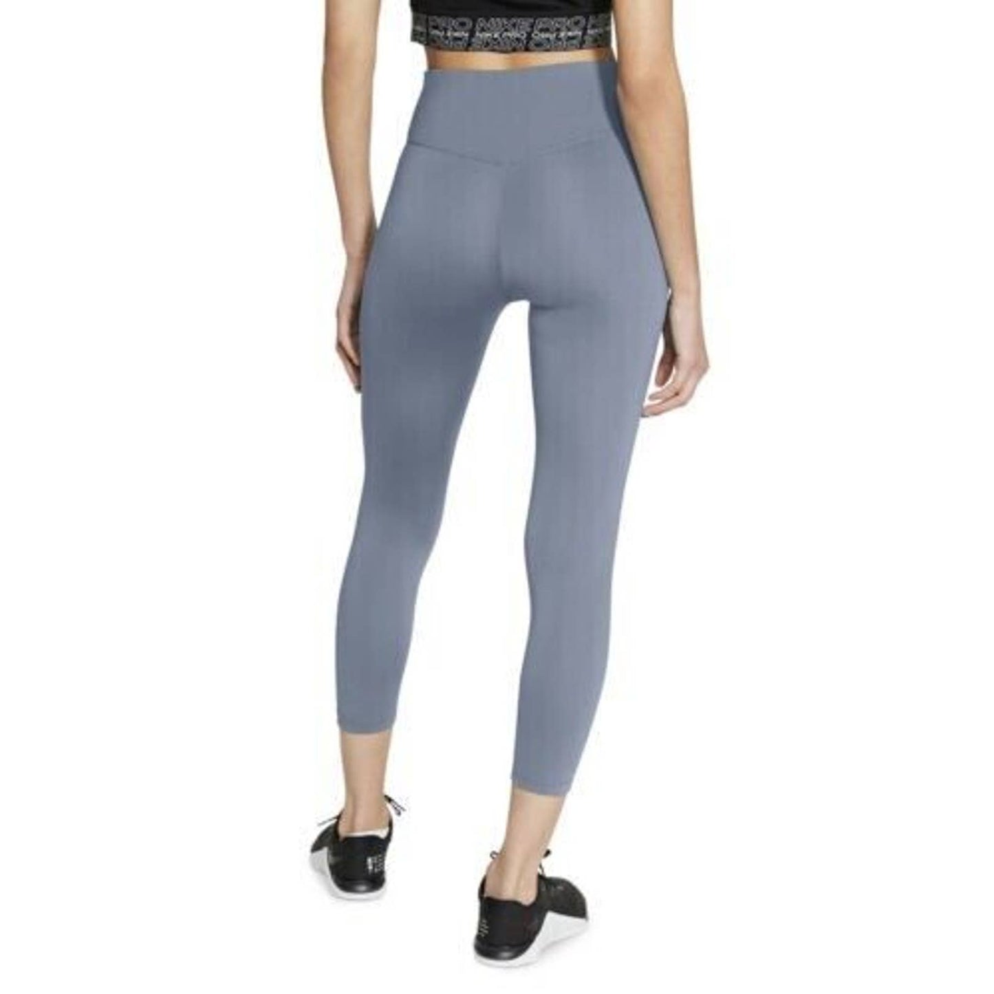 Nike Women's Plus Size Cropped Leggings Ashen Slate White