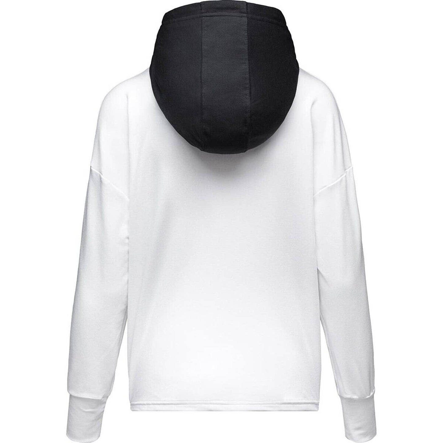 Under Armour Womens Rival Knit Terry Hoodie White Black Nova, M, NWT