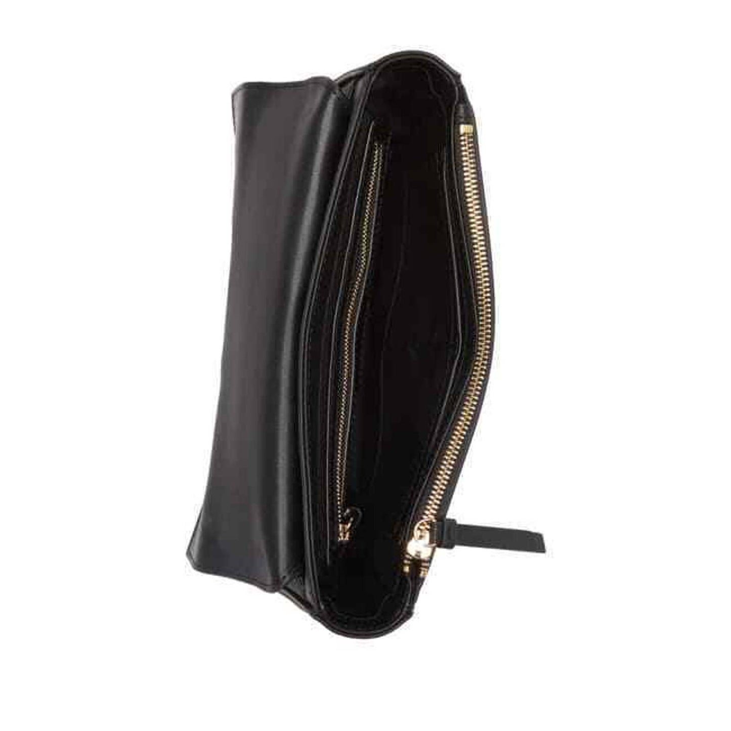 CALVIN KLEIN Locked Linear Quilted Crossbody Bag BLACK LEATHER