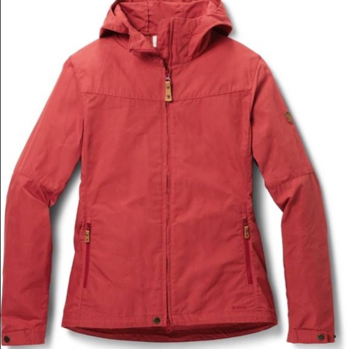 Fjall Raven Rusty Red Weather Resistant Jacket, Hood & Pockets