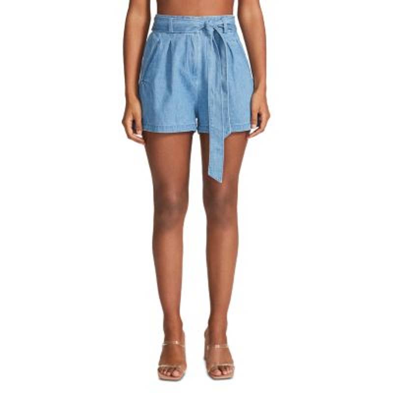 BB Dakota Ladies Light Wash Blue "Sunshine Toast" Denim Shorts