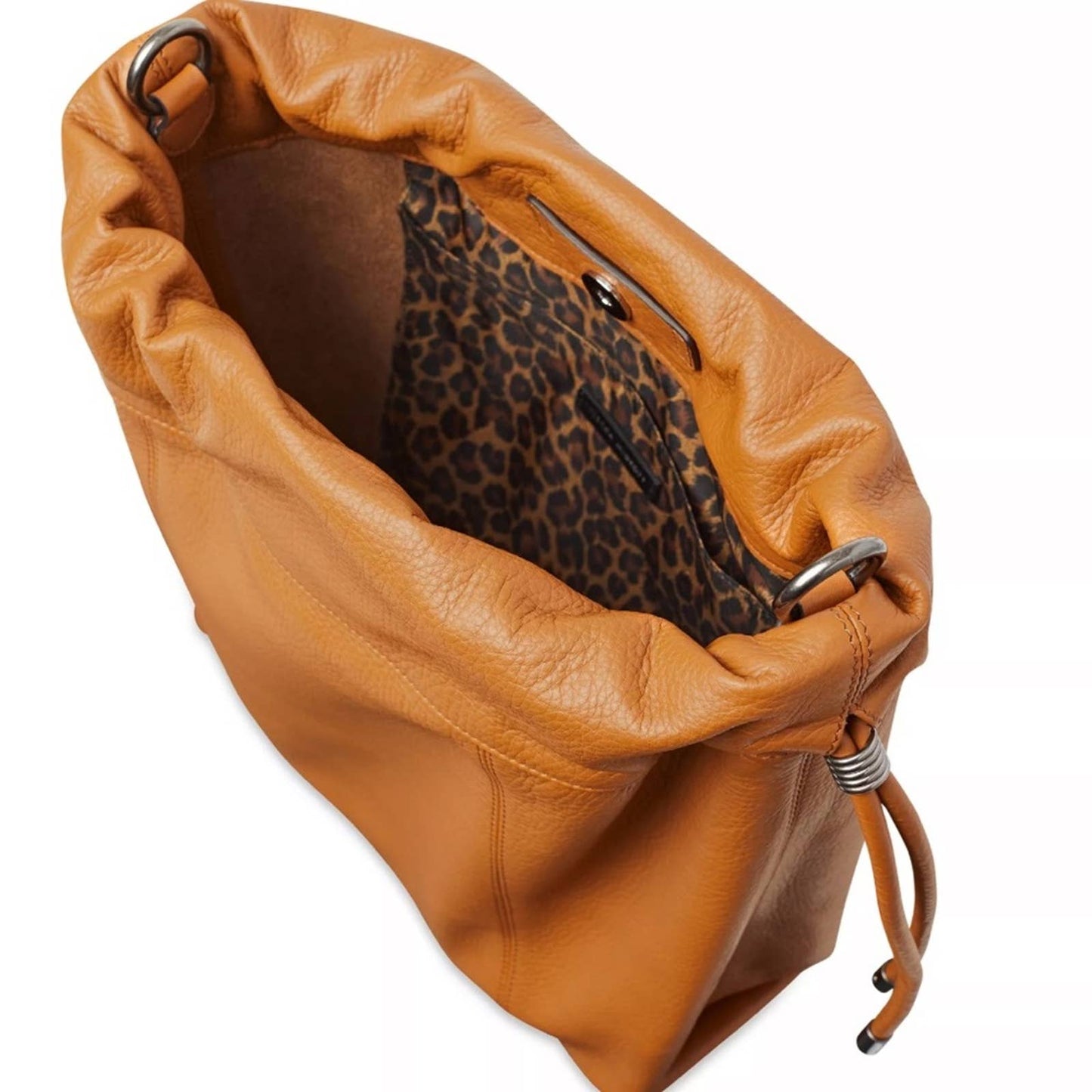 Rebecca Minkoff Caramel Brown Pebbled Leather Shoulder Bag w/ Gold Hardware