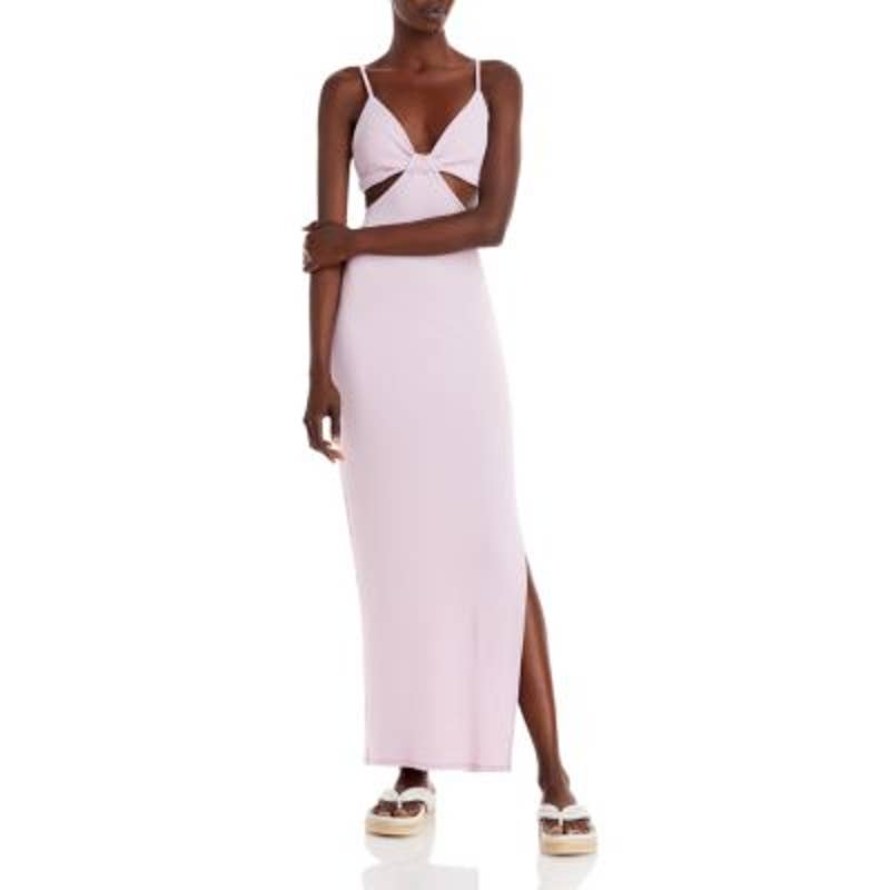 FORE Ladies Lilac Purple Bikini Top Maxi Dress w/ Cutouts