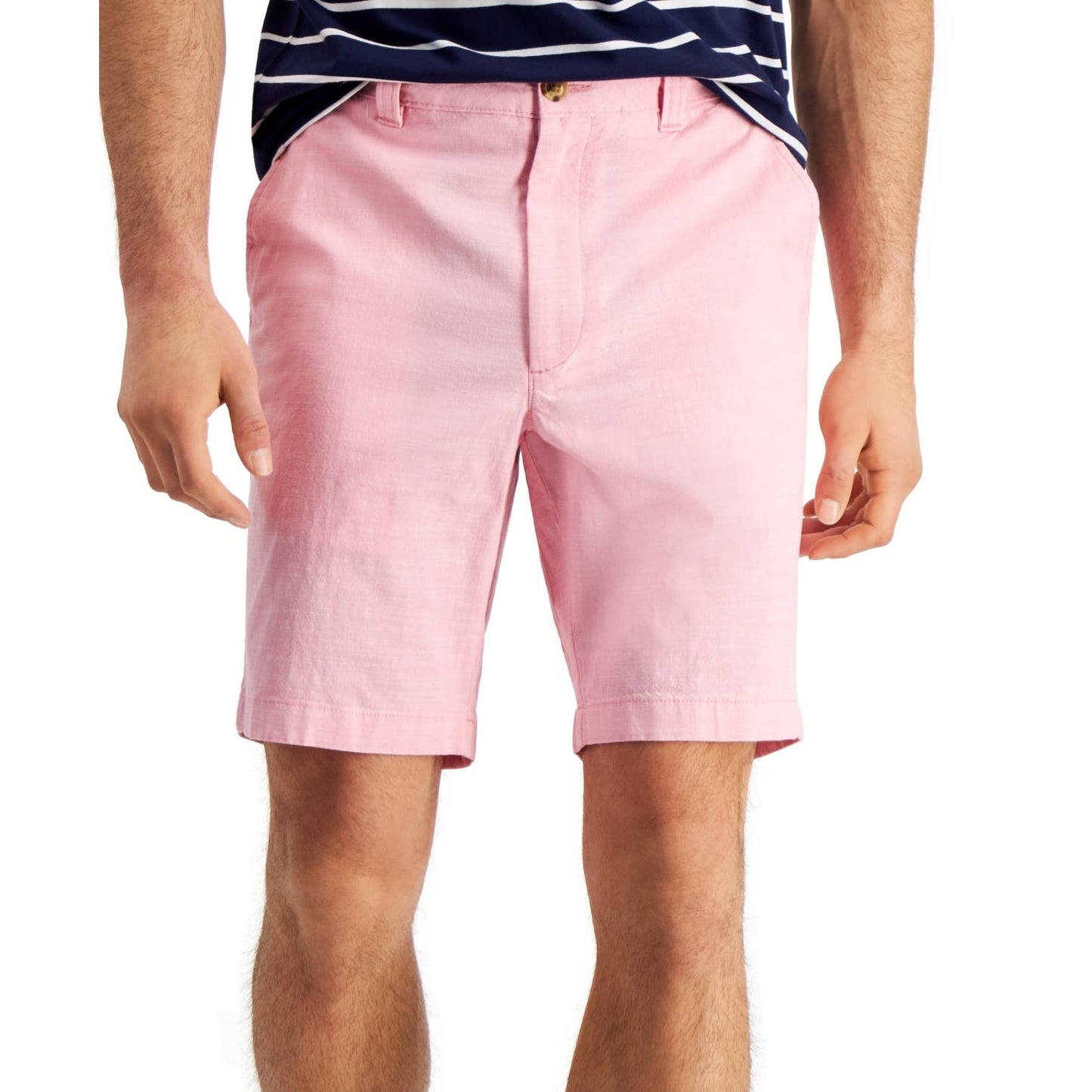 Club Room 4 Way Stretch Chambray Pink Sky Shorts