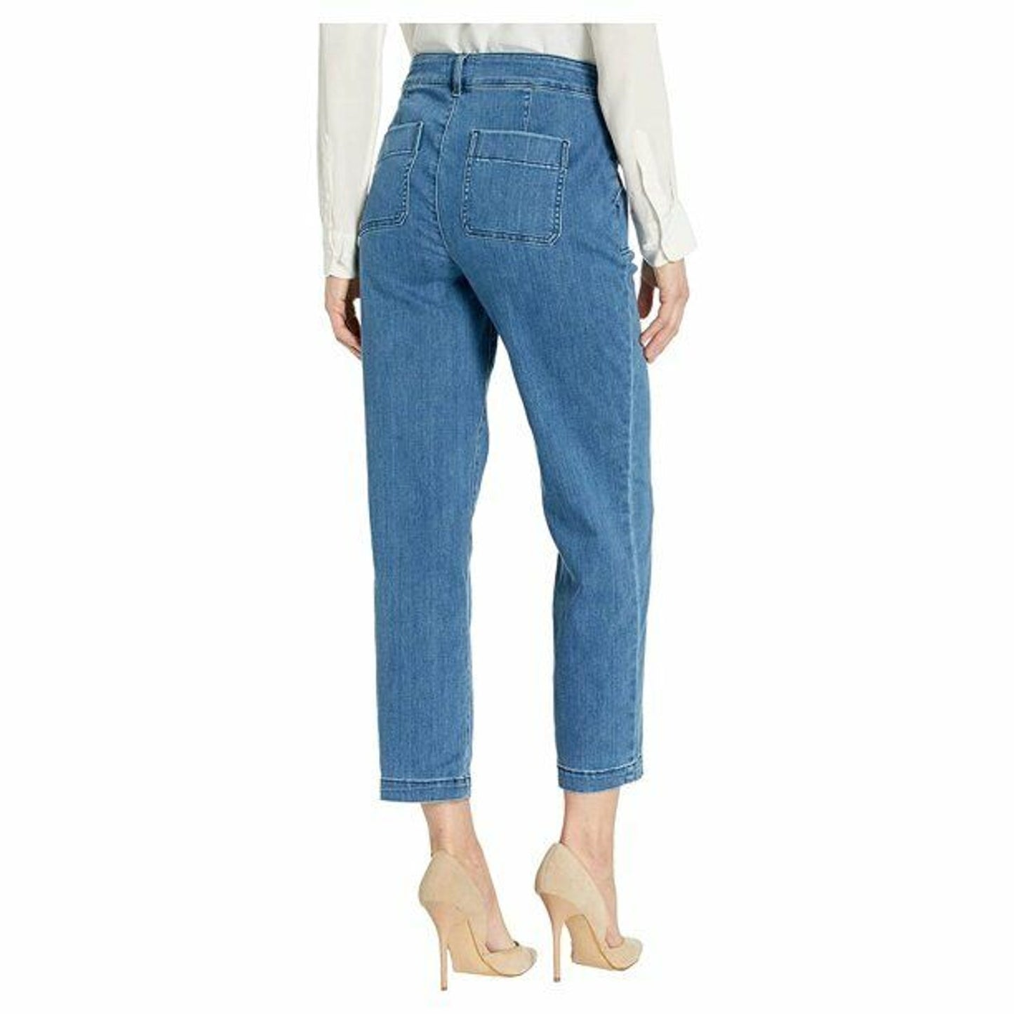 NYDJ Women's Peralta High Waisted Straight Ankle Chino Jeans