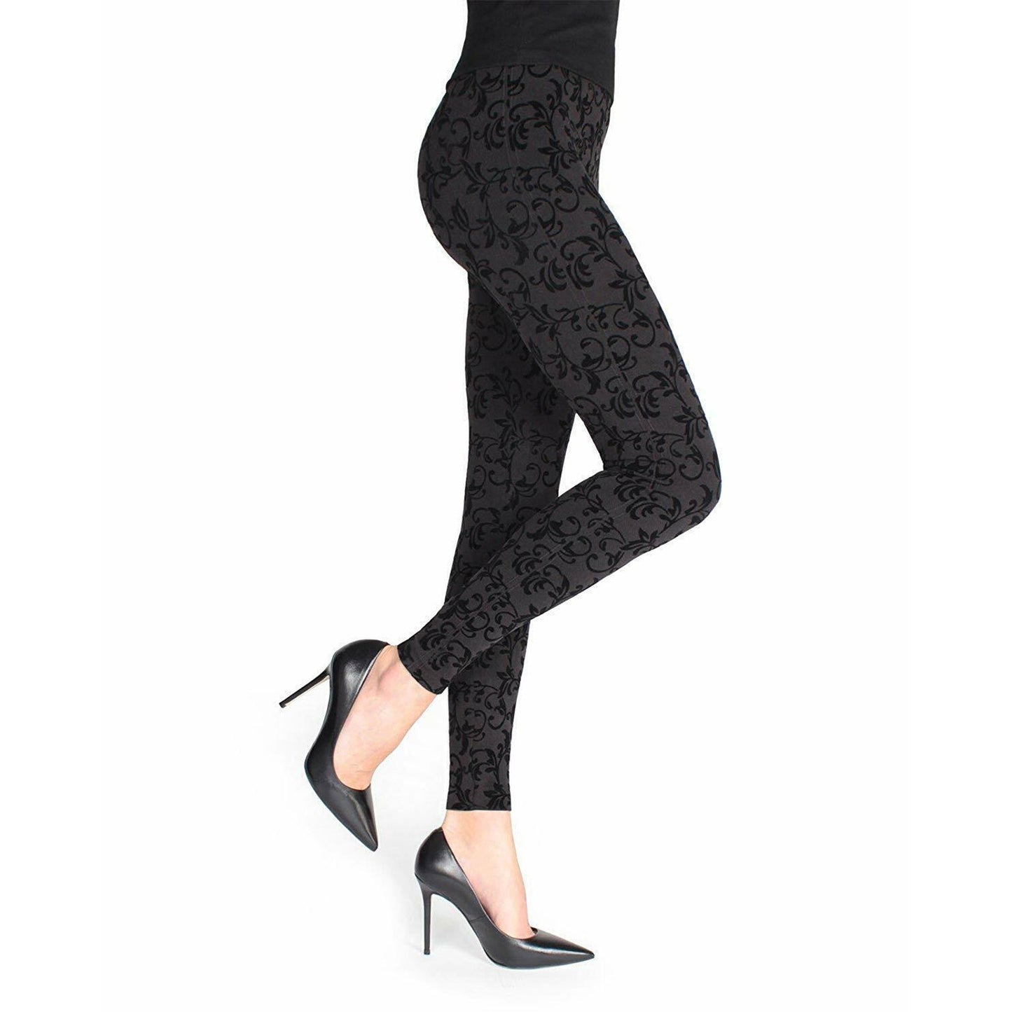 INC International Concepts Ladies Seamless Flocked Embossed Legging