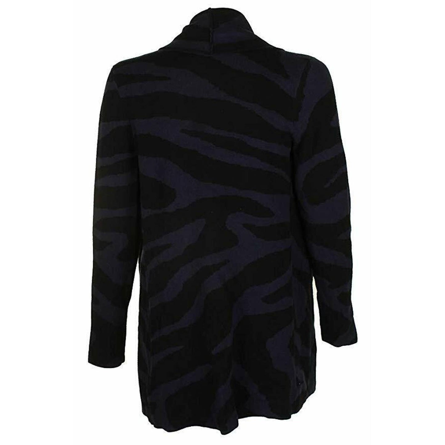 BAR III LADIES OPEN FRONT CARDIGAN SWEATER BLAZER, BLACK NAVY
