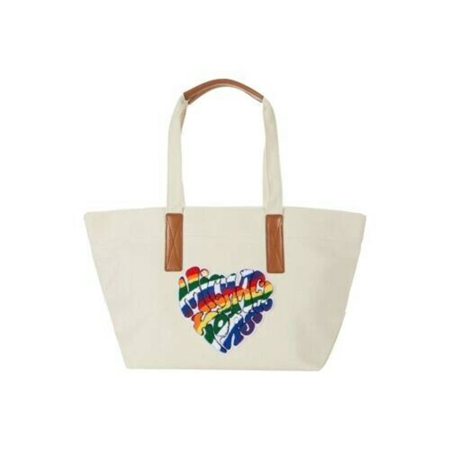 Michael Kors The Michael Bag Large Tote Natural Acorn Pride Logo