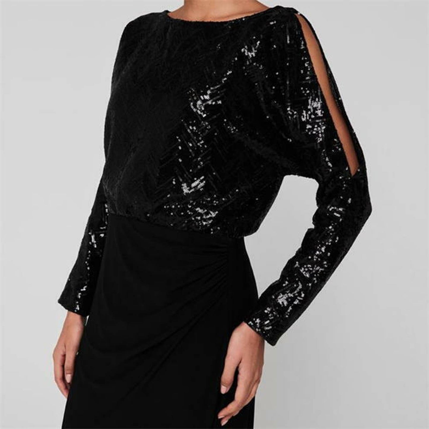 LAUREN RALPH LAUREN WOMEN'S PERINA COCKTAIL DRESS BALL GOWN, BLACK