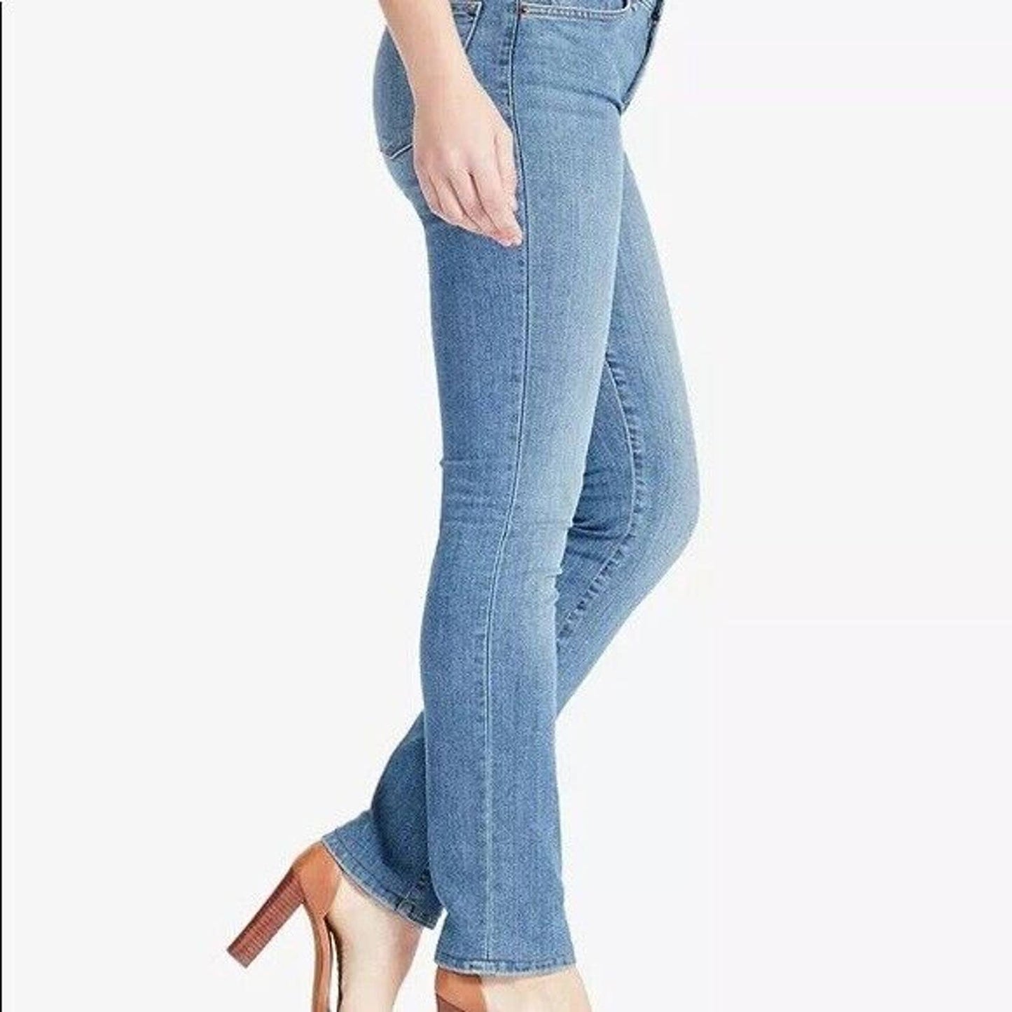 LAUREN RALPH LAUREN LADIES PREMIERS STRAIGHT PETITIE JEANS