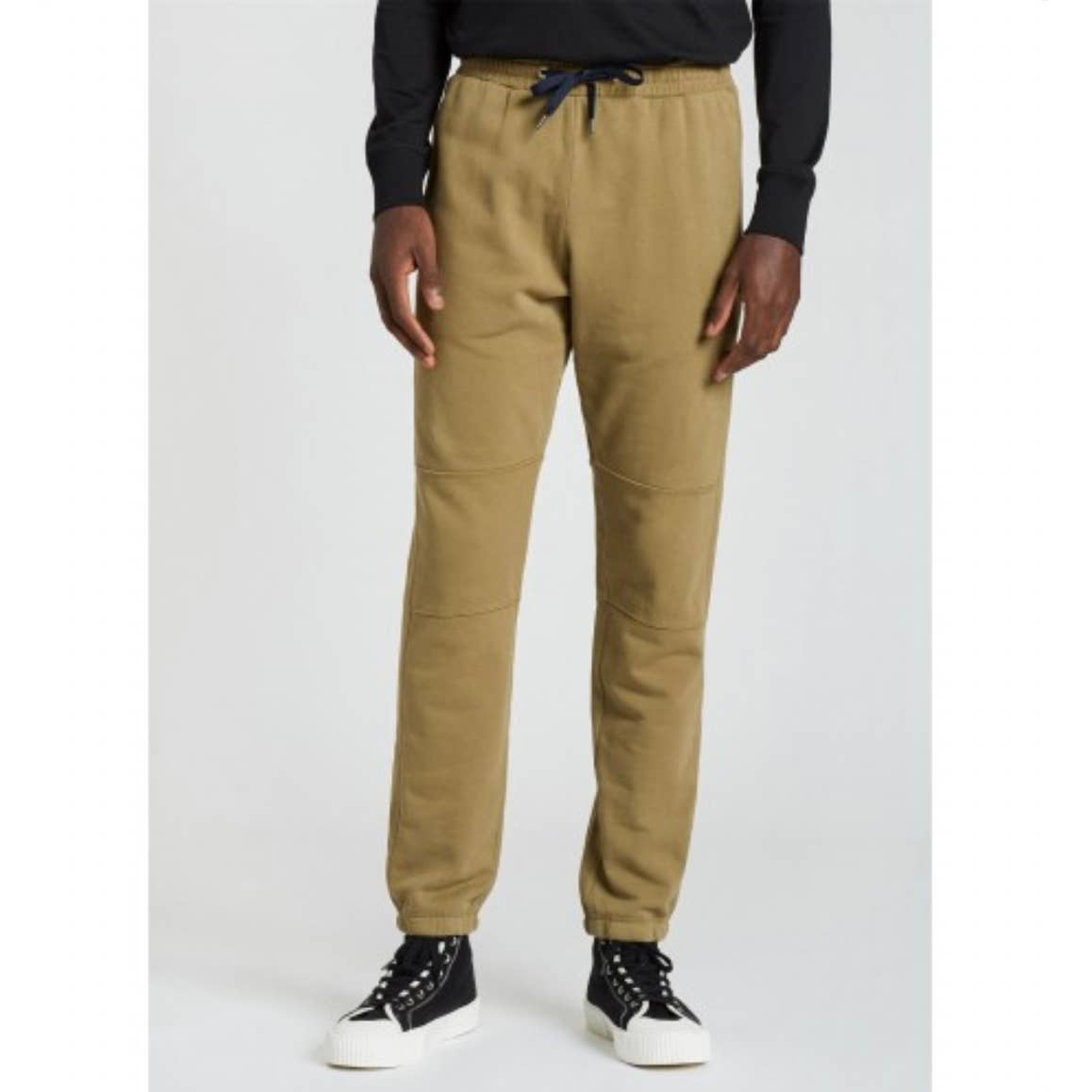 Paul Smith Men's Jogger Sweatpants, Army Green w/ Black Drawstring Waist