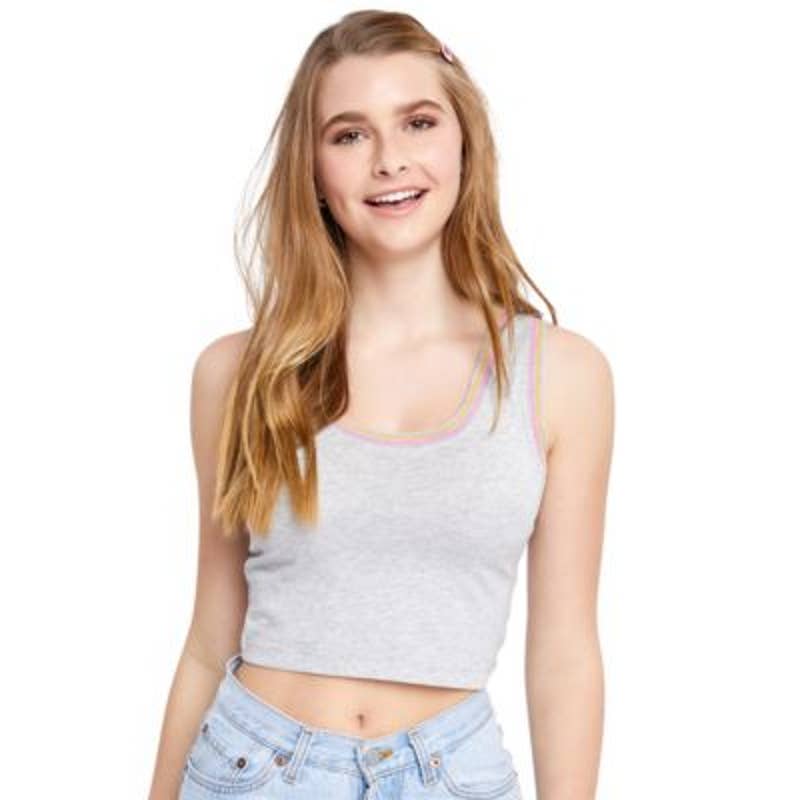Sundown by Splendid Women's Gray Heat "Del Ray" Cropped Tank Top