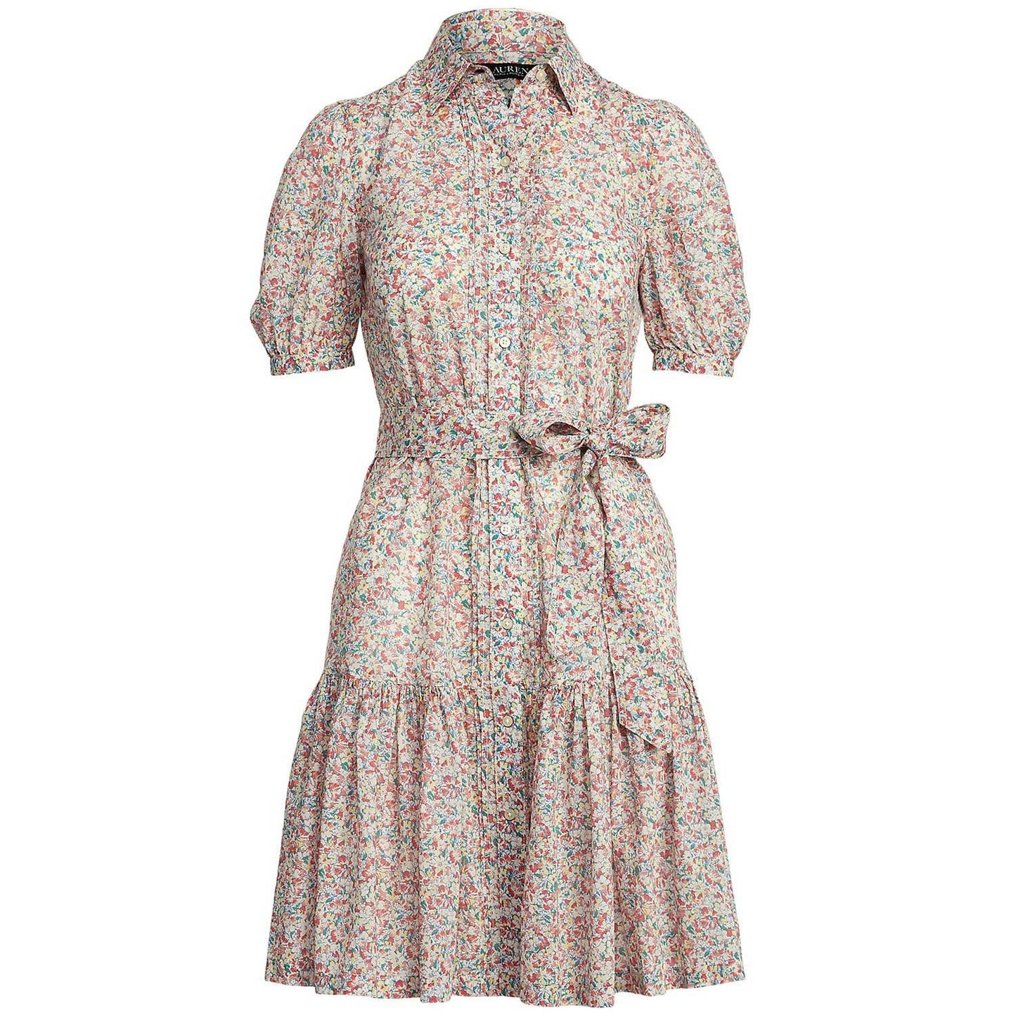 Lauren Ralph Lauren Floral Cotton Voile Puff-Sleeve Multicolor