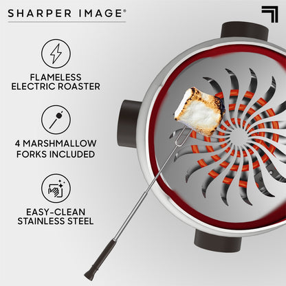 Sharper Image Flameless Marshmallow Roaster White