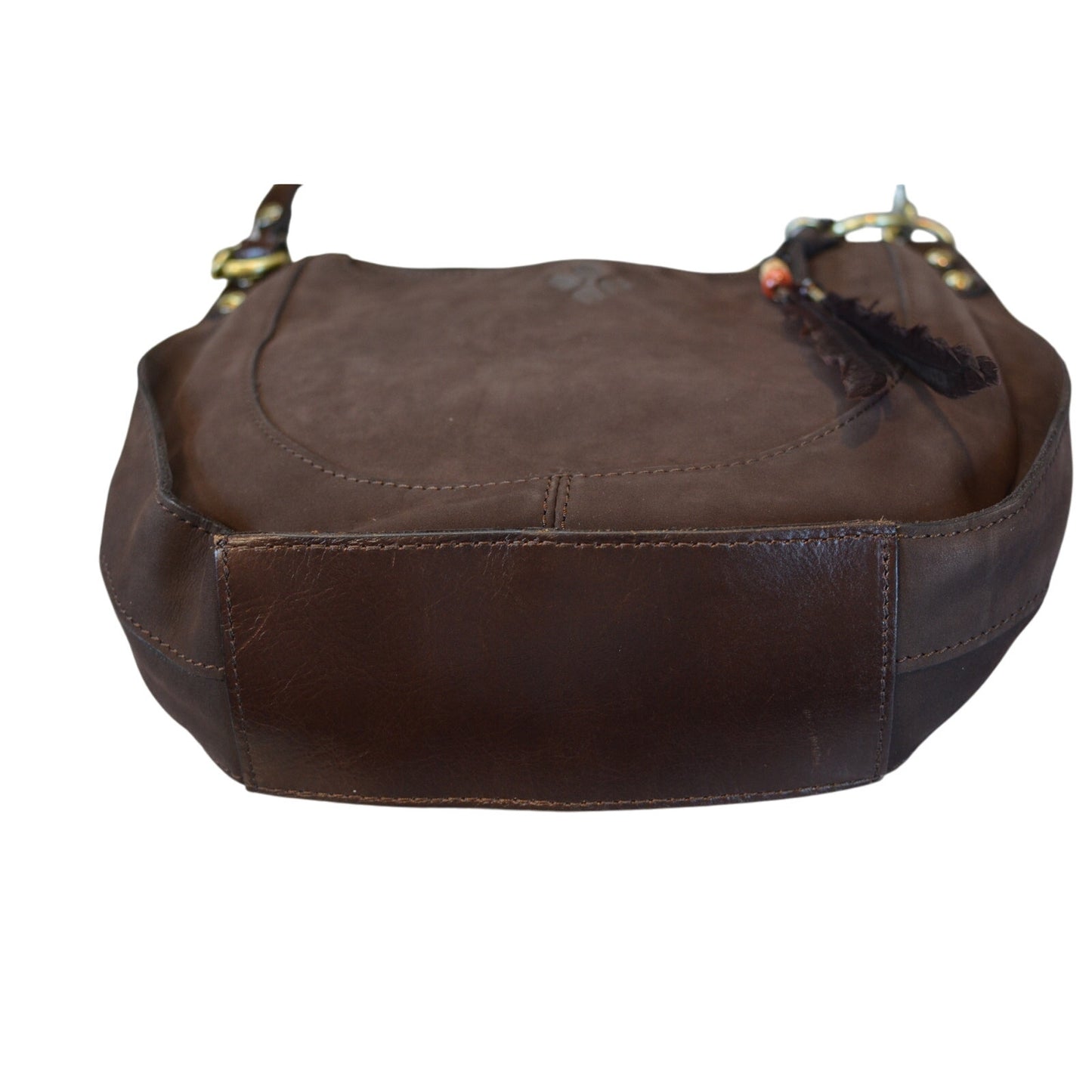 Patricia Nash "Caletta" Crossbody in Chocolate Nubuck Suede