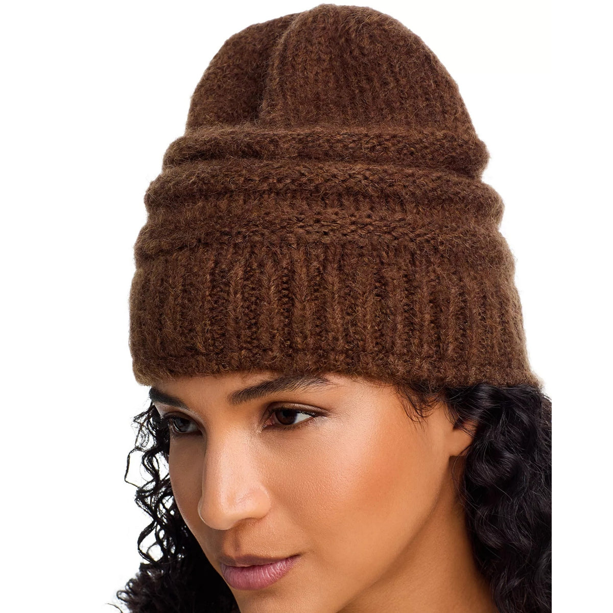 Kyi Kyi Women's Knit Beanie Hat In Brown