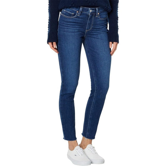 Paige Women's Bombshell Ankle Raw Hem Jeans in Chapel Wash, Size 26