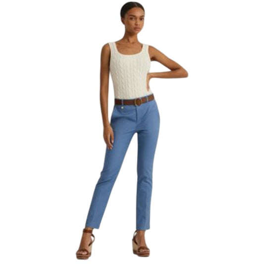 Lauren Ralph Lauren Women's Skinny Pants in Pale Azure Blue, Size 6