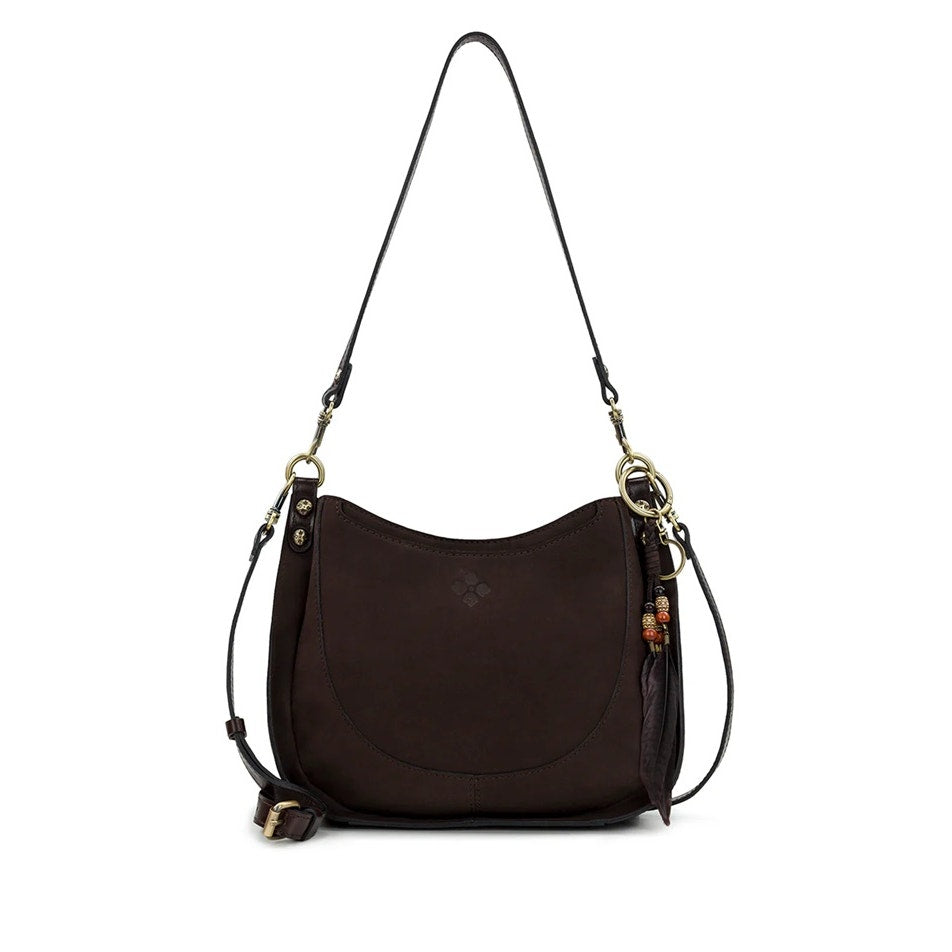 Patricia Nash "Caletta" Crossbody in Chocolate Nubuck Suede