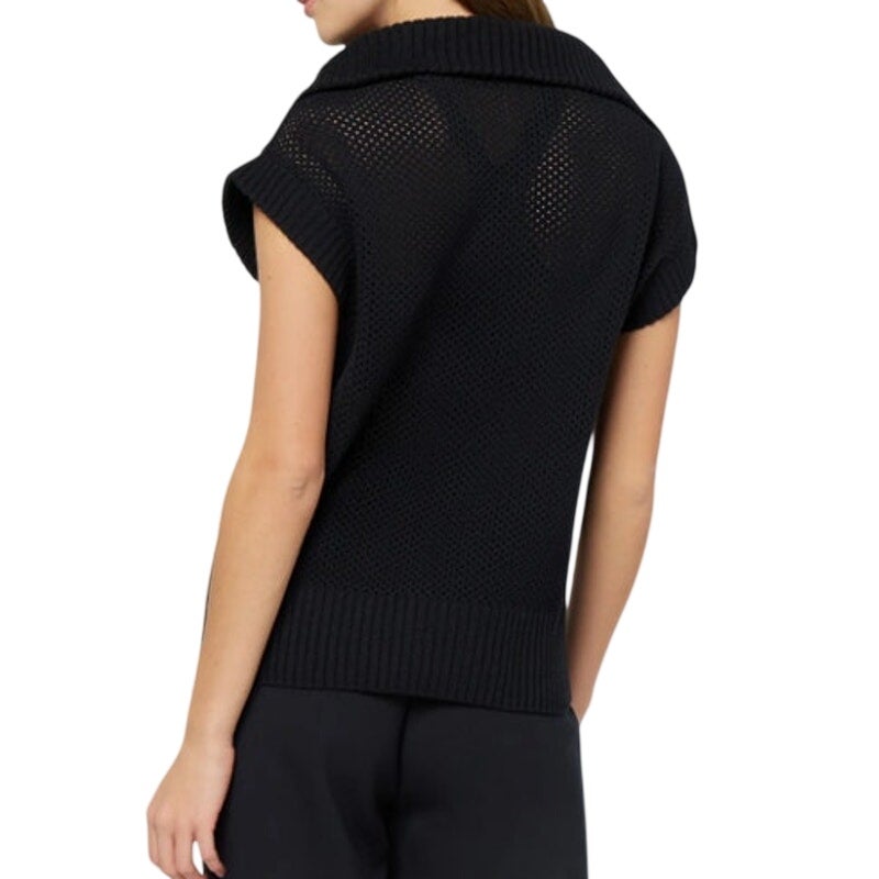 Three Dots Women's Kim Dolman-Sleeve Sweater in Black Beauty