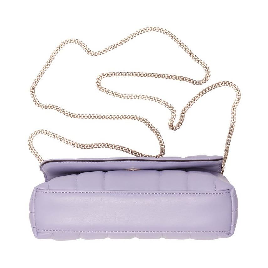 DKNY Lexington Quilted Crossbody Chain Clutch In Lavender