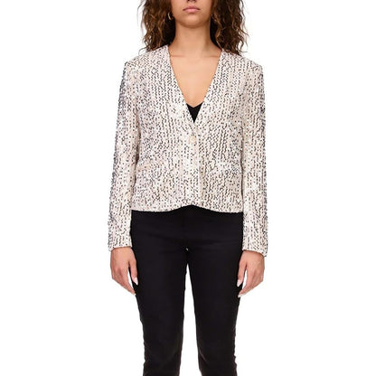 Sanctuary Women's Charmed Blazer In Sequinned Champagne