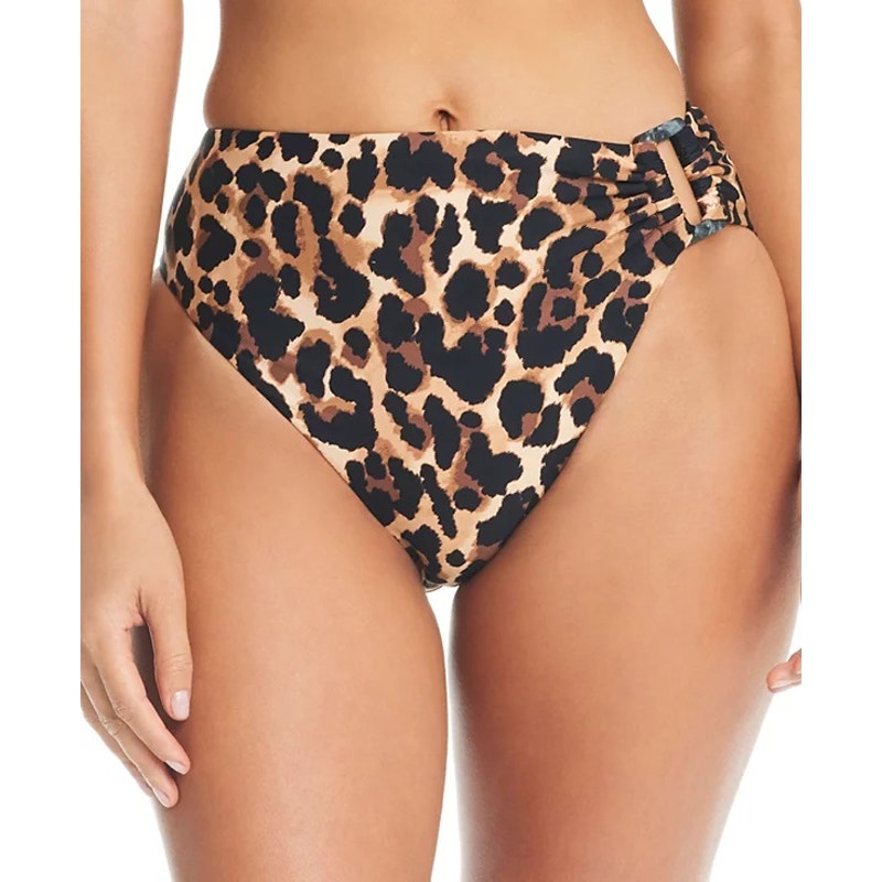 Bar III Women's Night and Day Cheetah-Print Bikini Bottoms