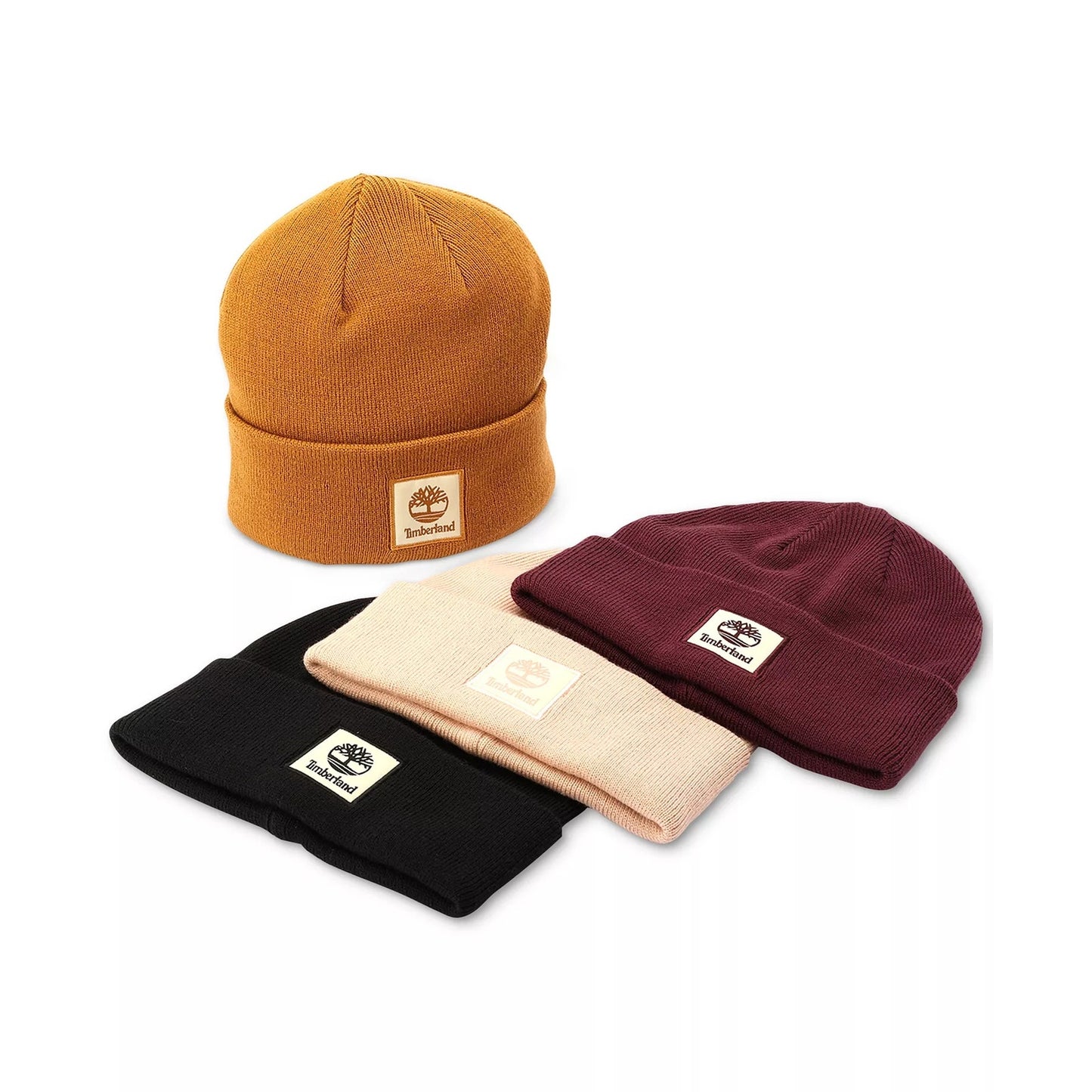 Timberland Women's Classic Tonal Patch Cuffed Beanie