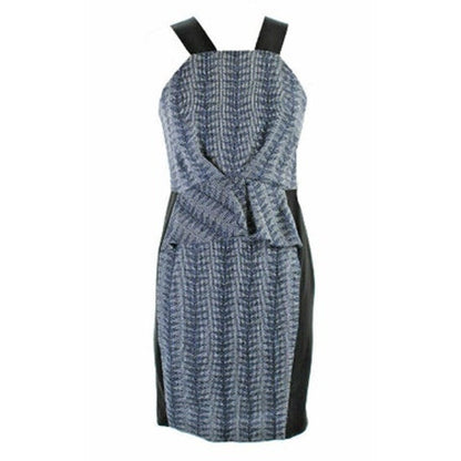 Rachel Roy Ladies Navy & Black Chevron Print Bodycon Dress, Size 8, NWT