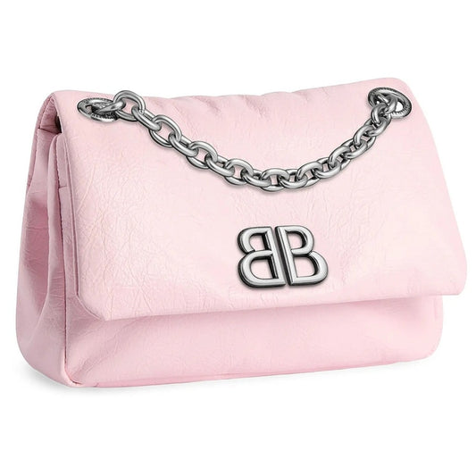 Balenciaga Monaco Mini Shoulder Bag in Rose Pink
