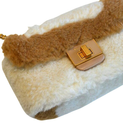 Kate Spade Evelyn Faux Shearling Small Shoulder Crossbody