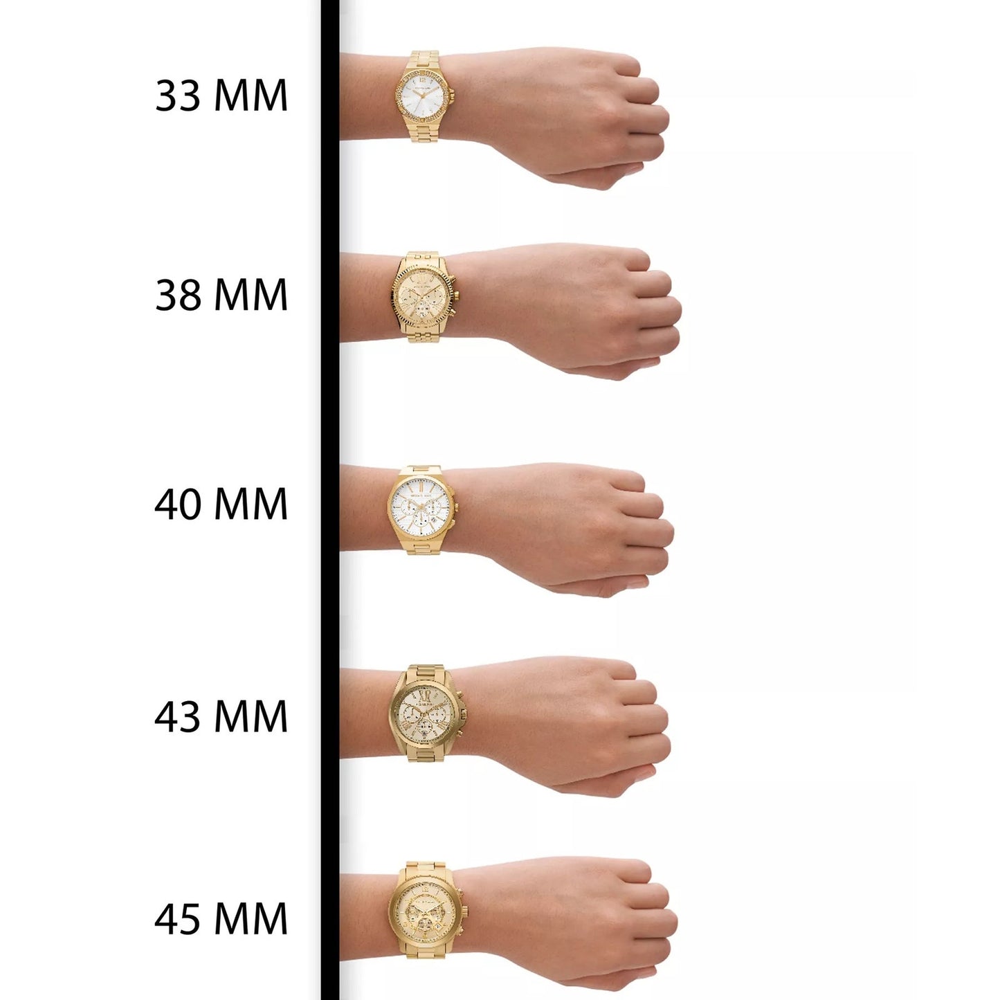 Michael Kors Women's Camille Chronograph Rose Gold-Tone Stainless Steel Bracelet Watch 43mm