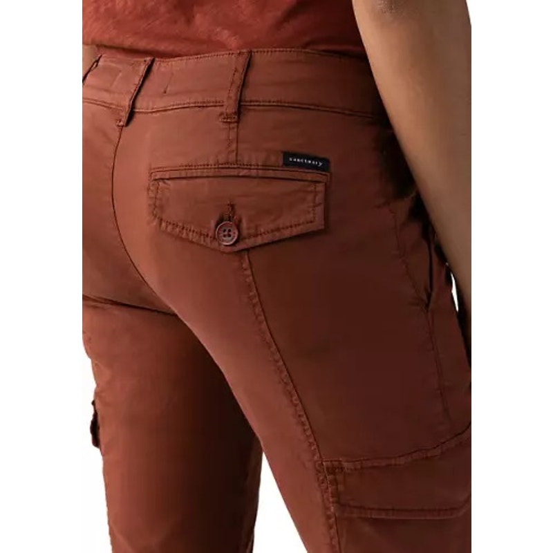 Sanctuary Ladies Rebel Cargo Pants In Rich Clay