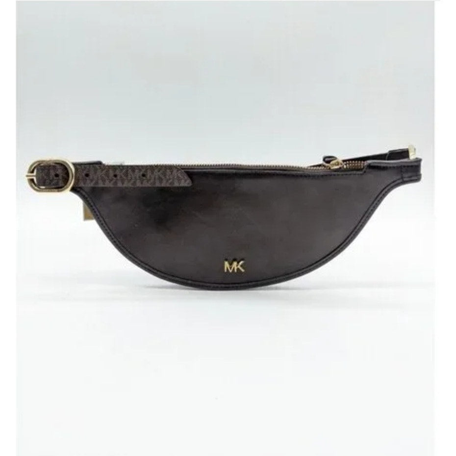 Michael Kors Genuine Leather Reversible Belt Bag Brown Logo