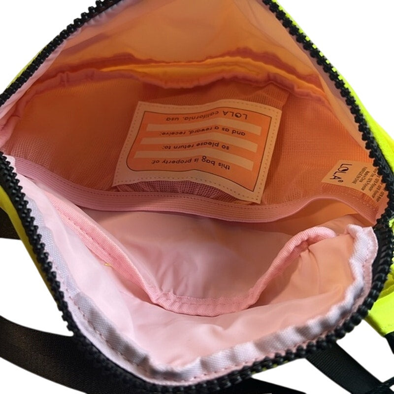 LOLA California Women's Sprite Moonbeam Small Bum Bag In Flourescent Yellow
