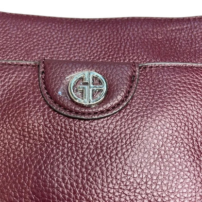 GIANI BERNINI, Quilted EW Leather Crossbody Wine