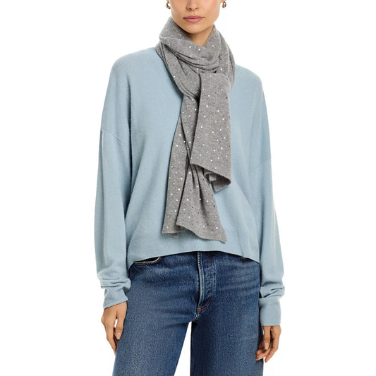 Fraas FOIL DOT BLANKET SCARF in Grey Silver